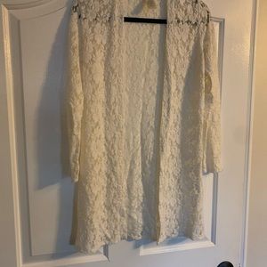 Girls Cream color lace cover